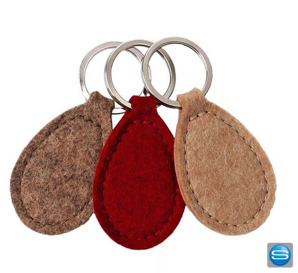 Schlüsselanhänger aus Wollfilz für Zimmerschlüssel