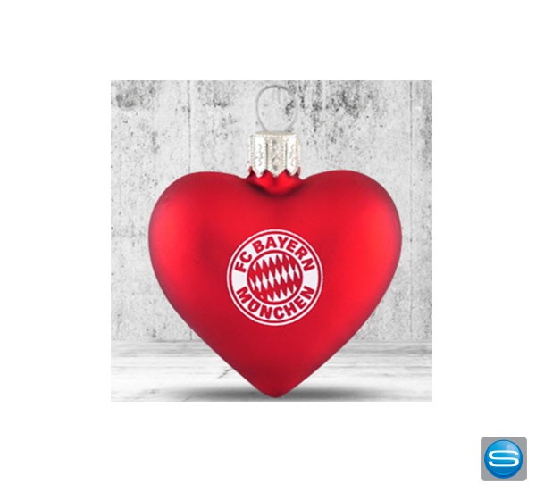 Weihnachtskugeln - Glas-Herzen mit Ihrem Logo bedrucken