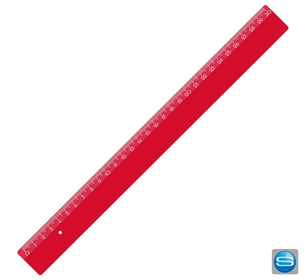 Lineal 30cm mit Ihrem Logo bedrucken