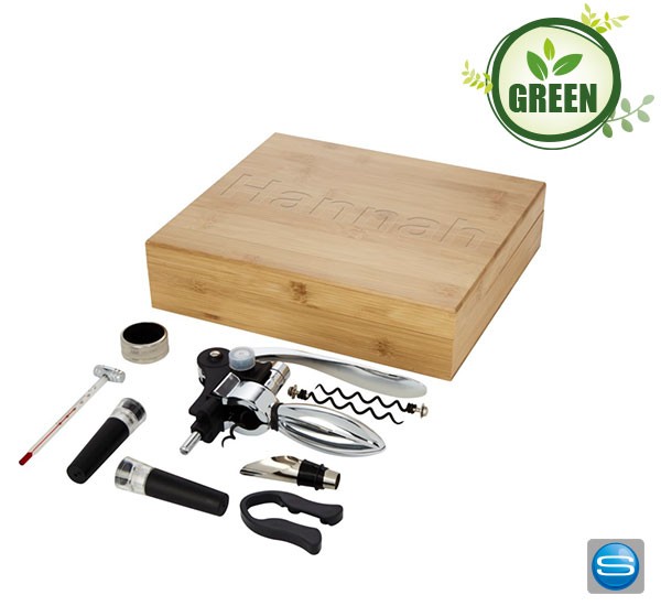 9-tlg. Weinset mit Ihrem Logo veredeln