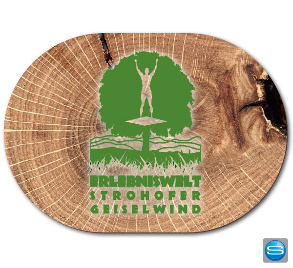 Ovale Schneidbrettchen individuell bedrucken