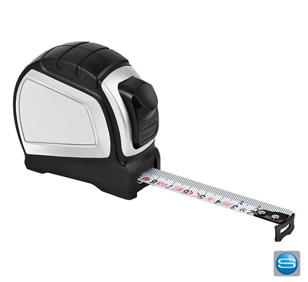 5 Meter Bandmaß mit Stoppmechanismus individuell bedrucken