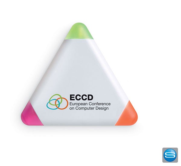 Textmarker mit 3 Farben als Werbegeschenk