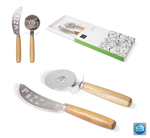 Pizza Set aus Akazienholz
