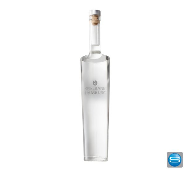 Schmuckflasche "Bali" mit Brand oder Likör als Werbepräsent