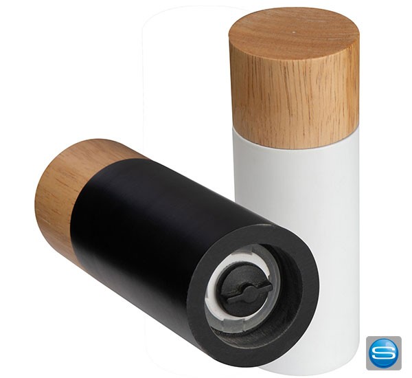 Set aus Salz und Pfeffermühle mit Ihrem Logo gravierbar