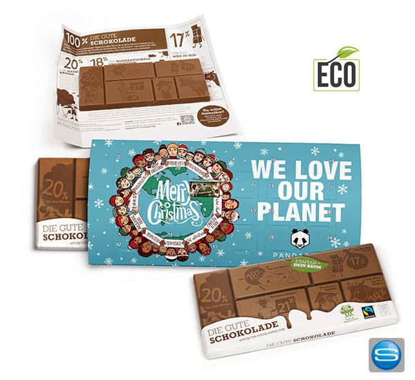 Adventskalender Plant For The Planet mit indiviudell bedruckbarer Verpackung