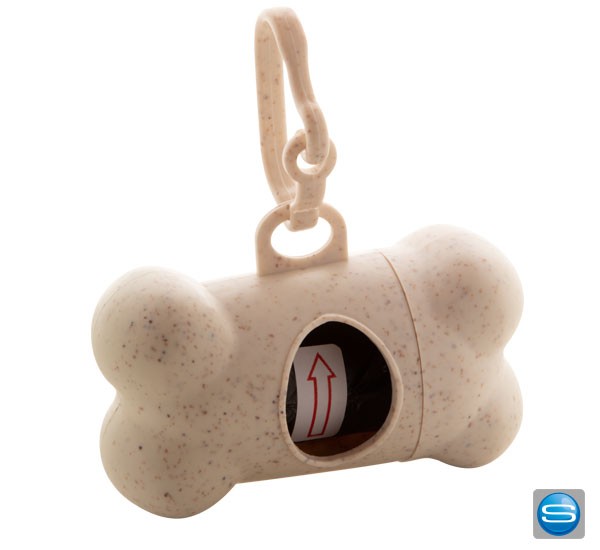 Hundebeutelspender in Knochenform als Werbeartikel bedrucken