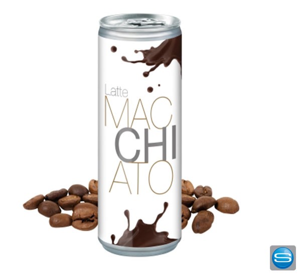 Latte Macchiato in bedruckter Dose 250ml