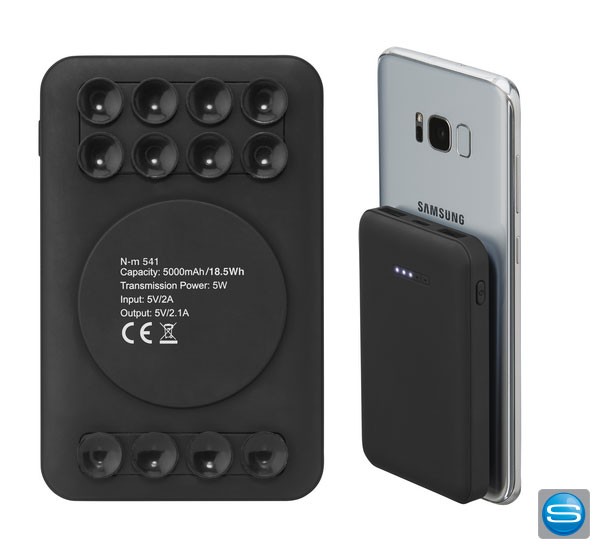 Induktive 5.000 mAh Powerbank als Werbegeschenk