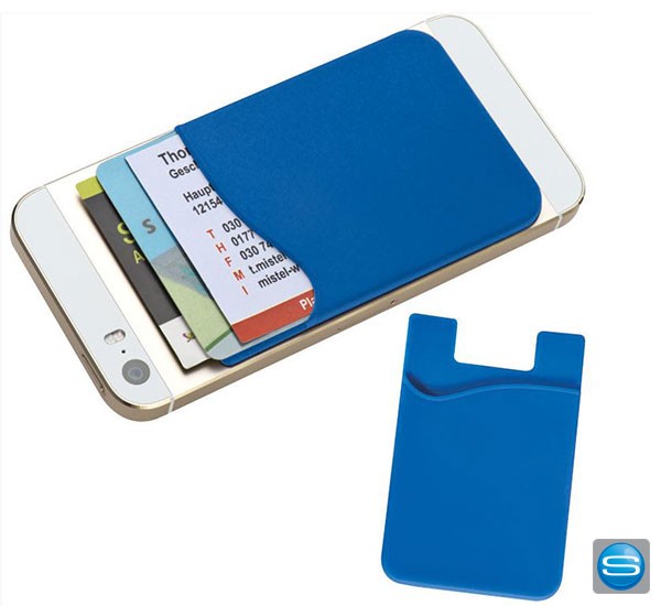 Silikon Kartenhalter für´s Handy mit Ihrem Logo bedrucken