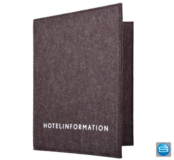 Hotelmappe aus Wollfilz für Ihre Gäste