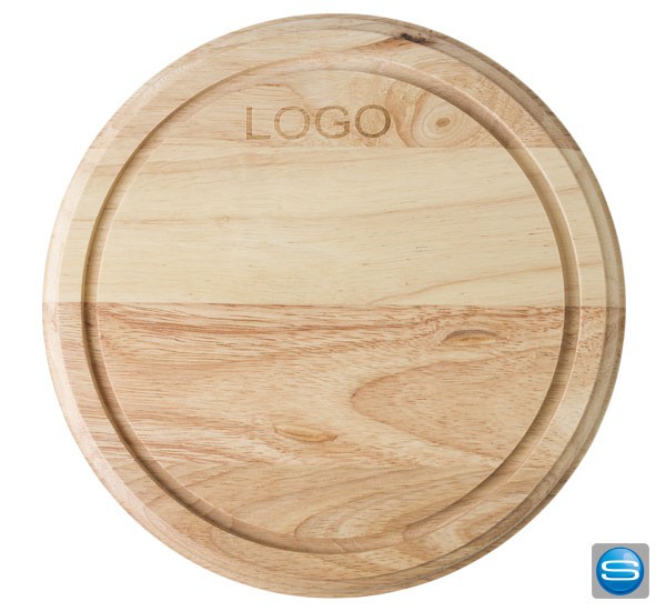 Käseplatte 'Chesse' aus Holz als Werbegeschenk