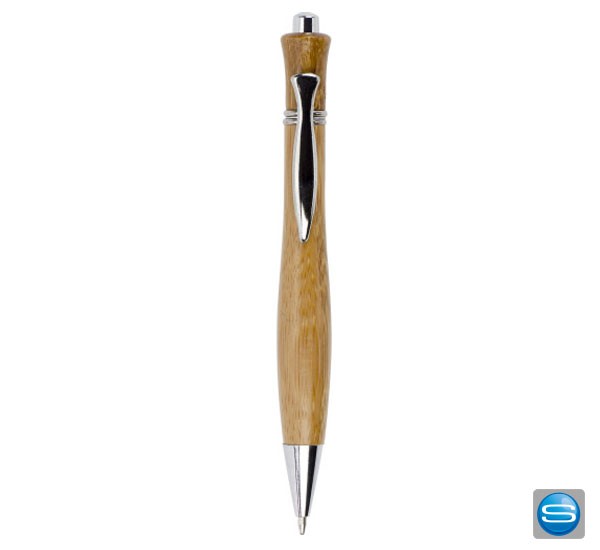 Kugelschreiber 'Montana' aus Bambus mit Logo bedrucken