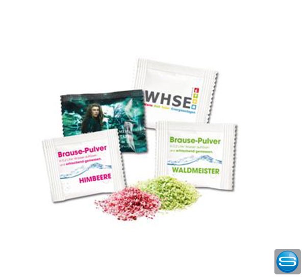 Himbeer Brausepulver mit Ihrer Werbung