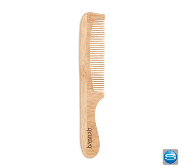 Bambus Kamm individuell gravieren lassen