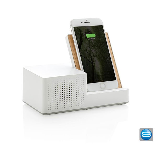 Wireless Charger und Lautsprecher mit Ihrem Logo bedrucken