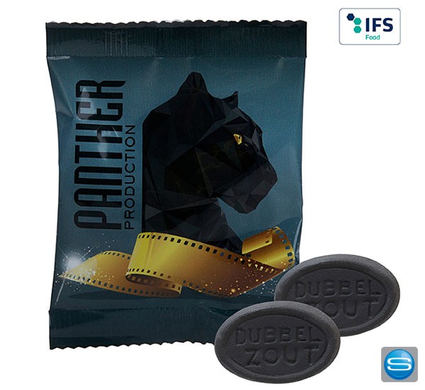 Salzige Lakritze im individuell bedruckten Tütchen