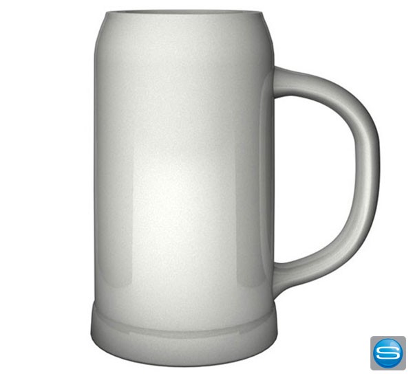 1 Liter Steinzeug Bierseidel bedrucken