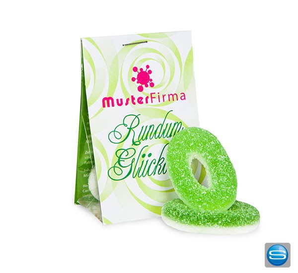 Naschtaschen mit großer Auswahl an Füllungen mit individuellem Label