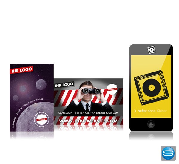 Webcam Sticker als Give Away