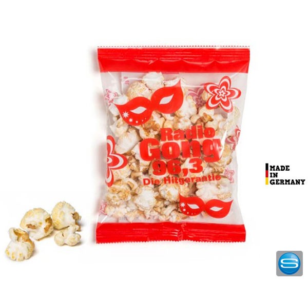 Popcorn im bedruckten Werbetütchen