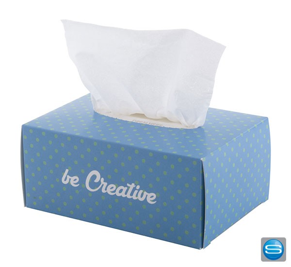 Ab 100 Stück! Bedruckbare Papiertaschentücher-Boxen