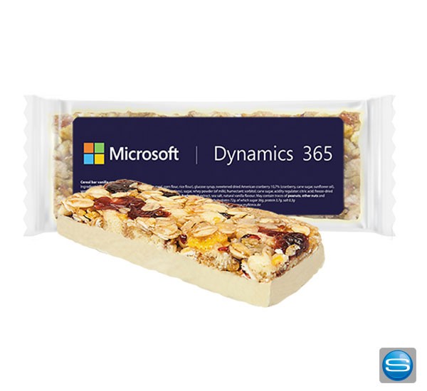 Müsliriegel Vanille Cranberry mit veredelbarem Etikett