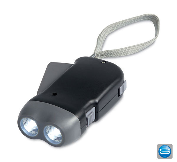 Dynamo Taschenlampe mit Ihrem Firmenlogo