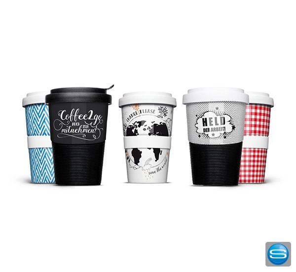 Coffee to Go Becher - Kaffeebecher aus Porzellan bedrucken