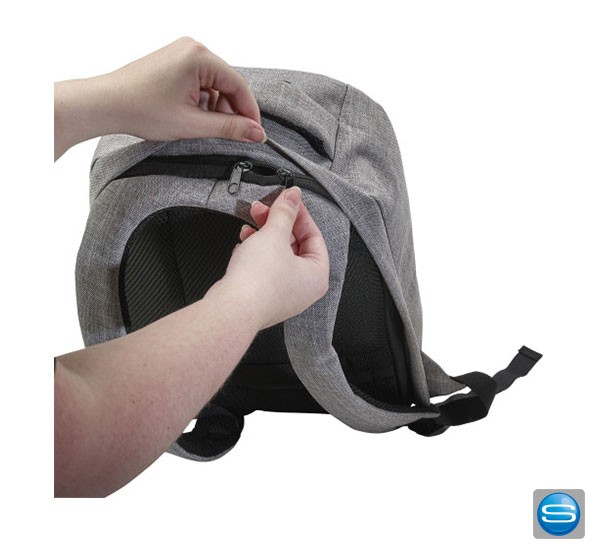 Antidiebstahl Rucksack zweifarbig mit Ihrem Logo