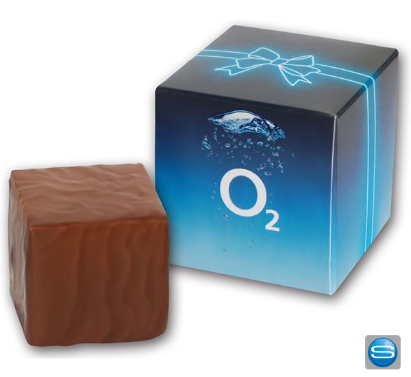 Prinzregentörtchen in Würfelbox als Werbeartikel