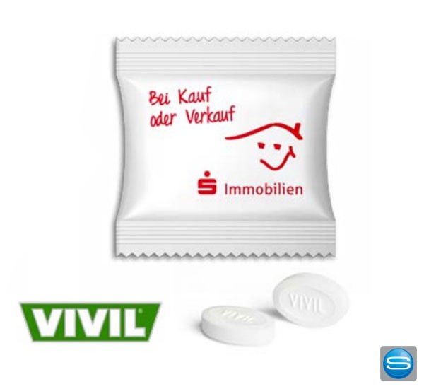Vivil Bonbons im bedruckten Werbetütchen