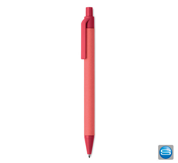 Farbiger Druckkugelschreiber aus Papier mit Ihrem Werbeslogan