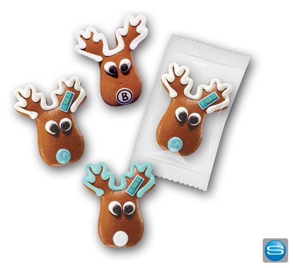Lebkuchen Elch mit Ihrem Firmenlogo