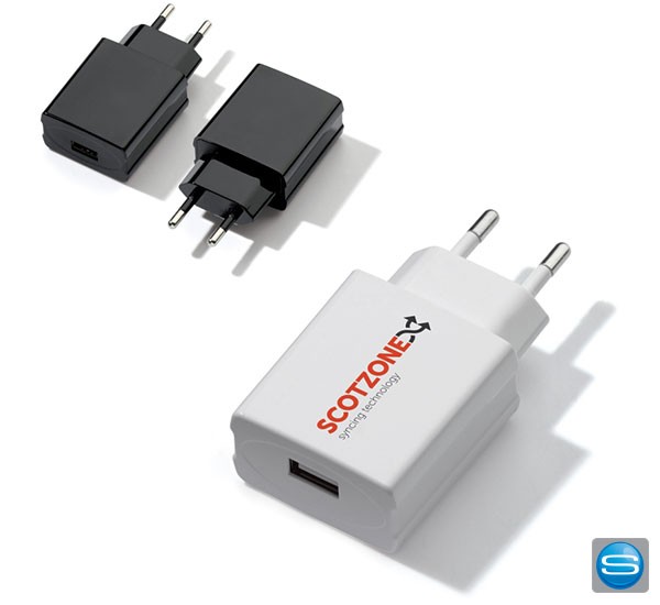 USB-Adapterstecker mit Logoaufdruck