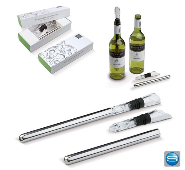 Weinkühler Stick mit Logo gravieren