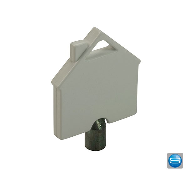 Heizungsentlüfter in Hausform als Werbegeschenk