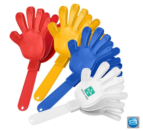 Klapper Fanhand als Krachmacher mit Ihrer Werbung