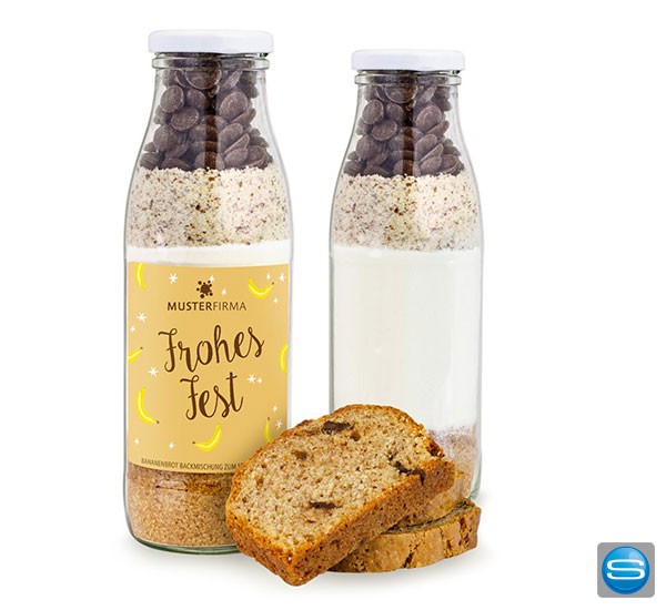 Bananenbrot als Backmischung zum Selbermachen mit Ihrem Logo