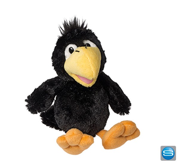 Stofftier Rabe als Werbegeschenk