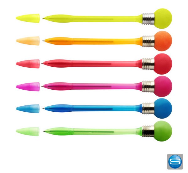 Blinkender Kugelschreiber als Werbegeschenk
