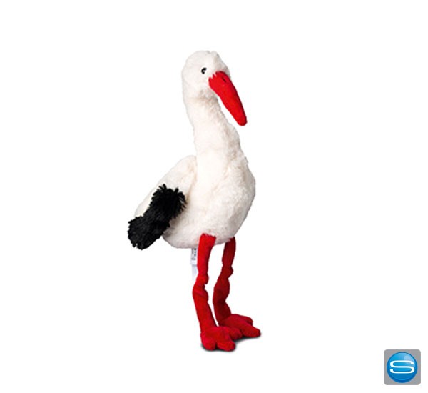 Plüschtier Storch als Werbegeschenk für Kinder