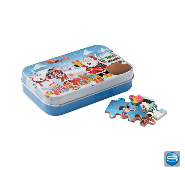 Puzzle mit weihnachtlichem Motiv als Werbepresent