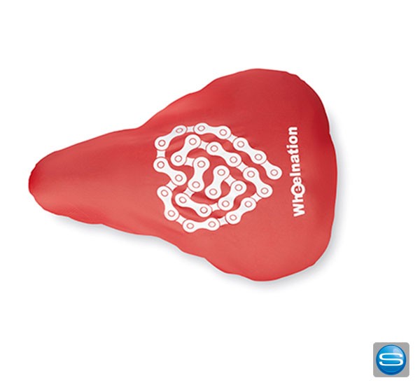 Fahrrad-Sattelschutz aus recyceltem PET mit Ihrem Logo bedrucken