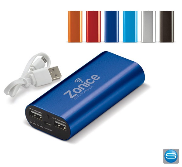 Powerbank mit doppeltem USB-Anschluss