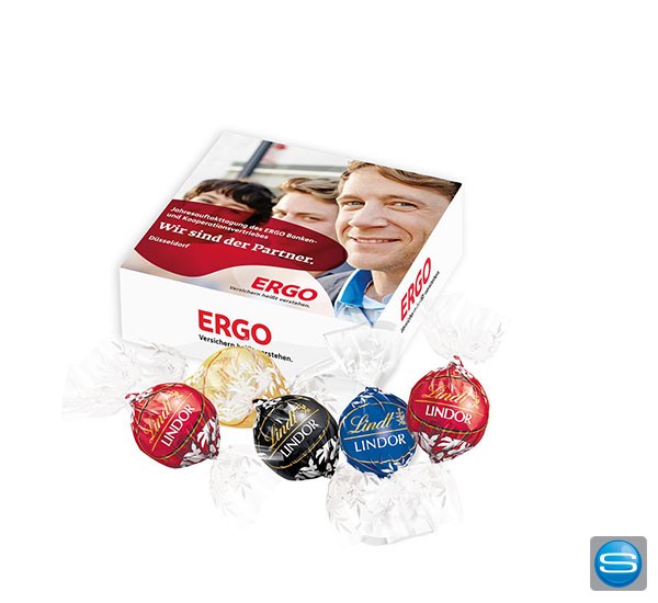 Edle Lindor-Pralinés mit Ihrer persönlichen Werbung