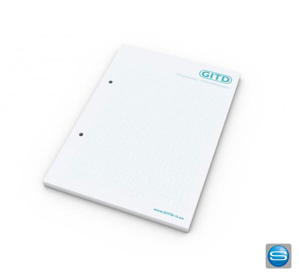 Din A5 Schreibblock als Werbeartikel