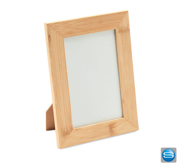 Bilderrahmen aus Bambus mit Ihrem Firmenzeichen