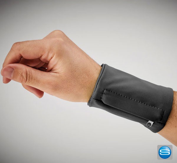 Handgelenktasche mit eigenem Aufdruck